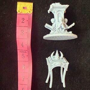 2 miniatures with base, 3D printed, roll play, D&D (G)